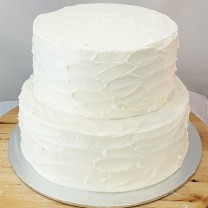 Buttercream 2 Tiers Textured cake (D,V)